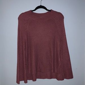 Mauve Bell Sleeve Sweater